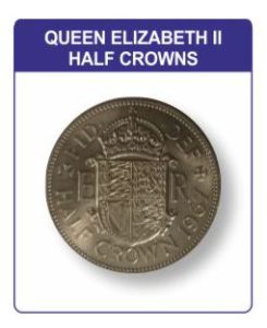 Queen Elizabeth II Half Crown