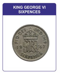King George VI Sixpences
