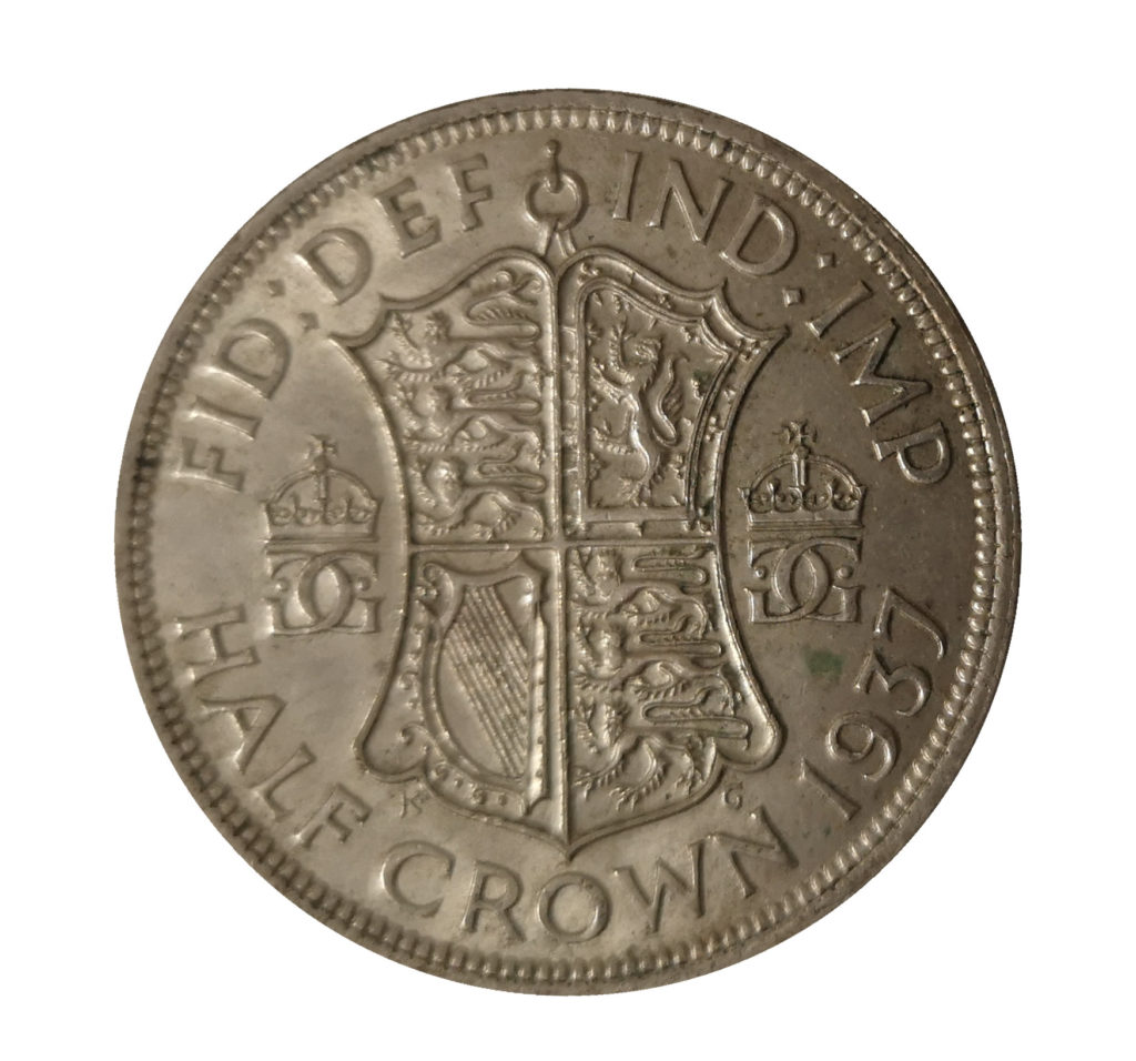 1937 King VI Half Crown For Sale UK Coin Co