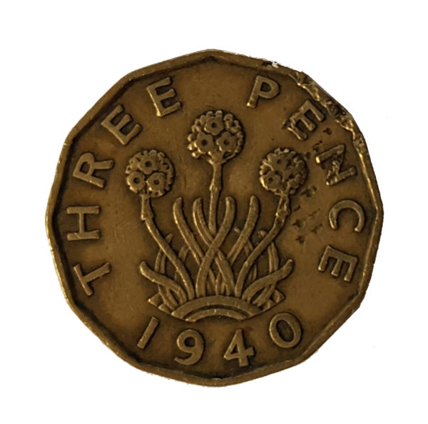 1940 King George VI Threepence