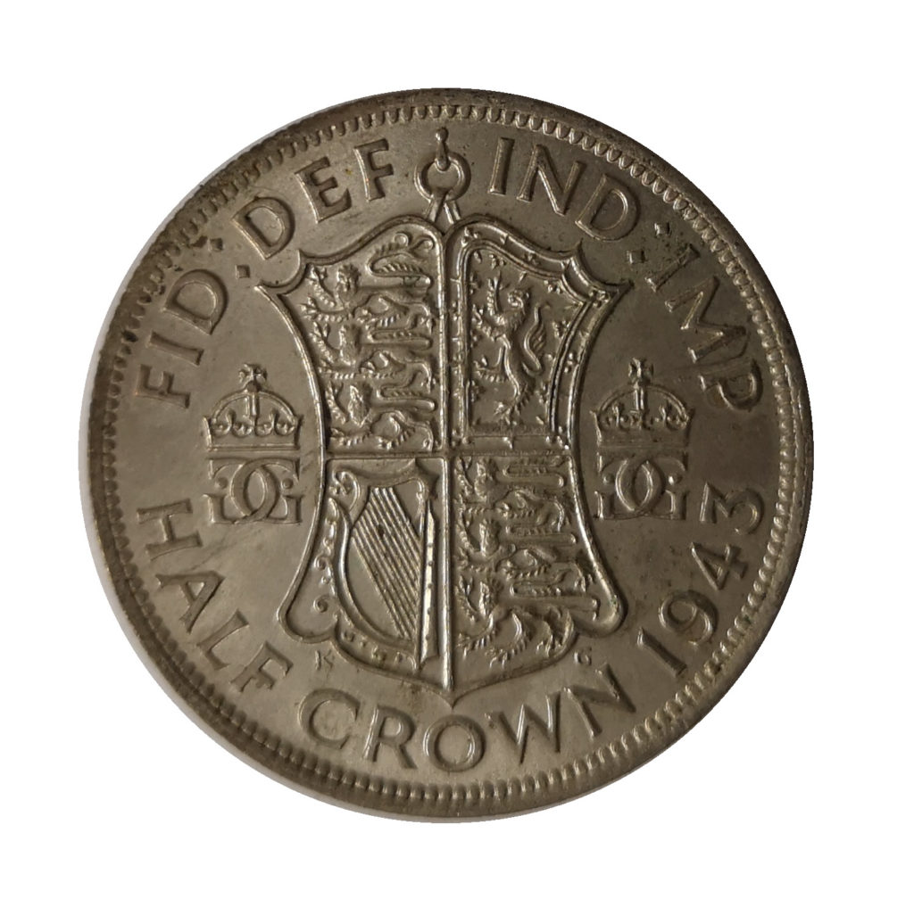 1943 King VI Half Crown For Sale UK Coin Co
