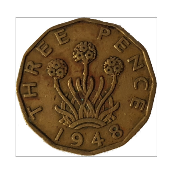 1948 King George VI Threepence