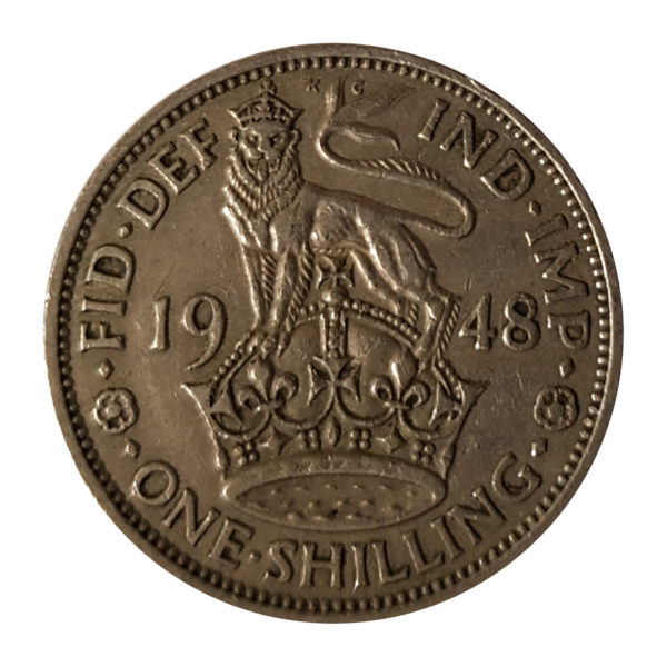 1948 King George VI English Shilling