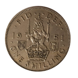 1951 King George VI Scottish Shilling