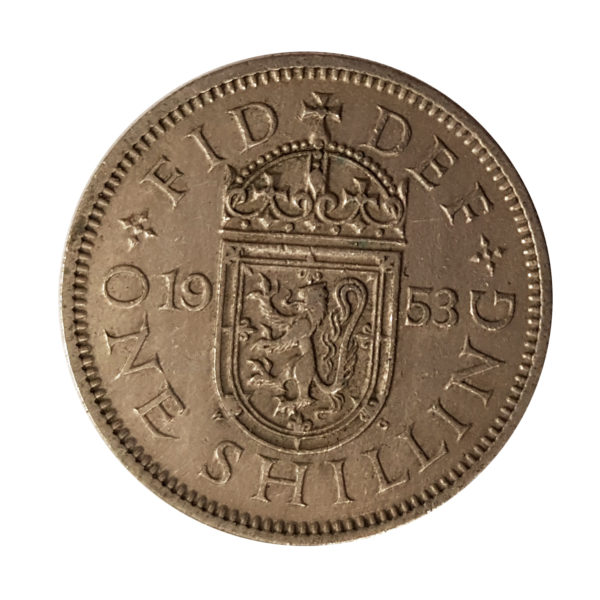 1953 Queen Elizabeth II Scottish Shilling