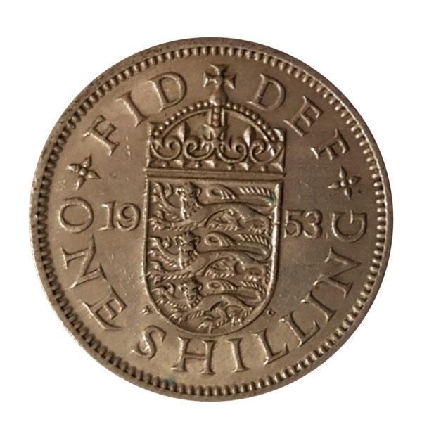 1953 Queen Elizabeth II Shilling