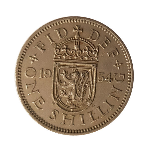 1954 Queen Elizabeth II Scottish Shilling