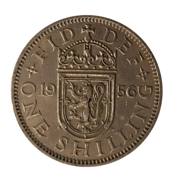 1956 Queen Elizabeth II Scottish Shilling