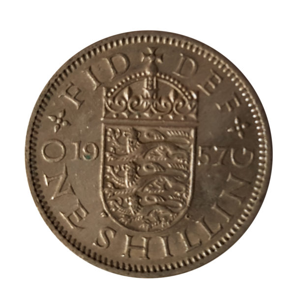 1957 Queen Elizabeth II English Shilling