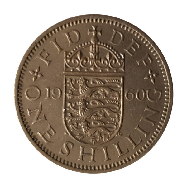 1960 Queen Elizabeth II English Shilling