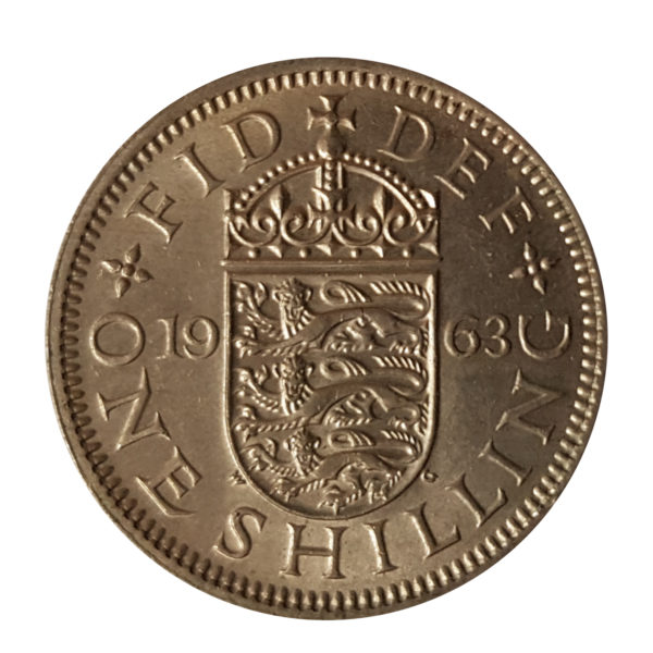 1963 Queen Elizabeth II English Shilling
