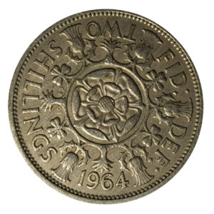 1964 Queen Elizabeth II Two Shillings