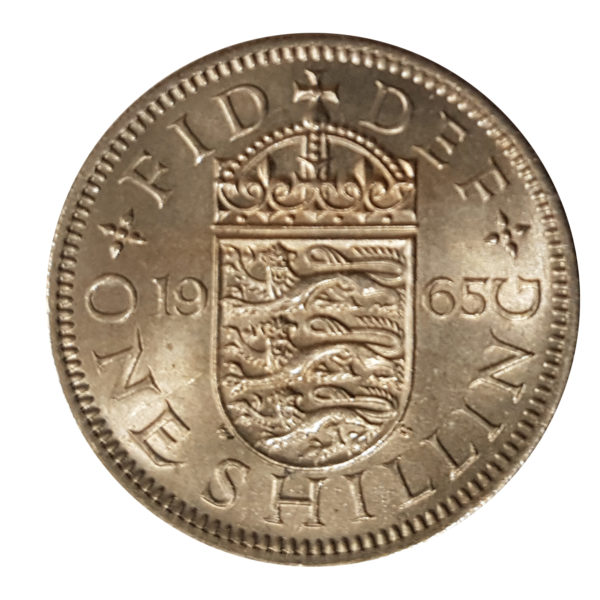 1965 Queen Elizabeth II English Shilling