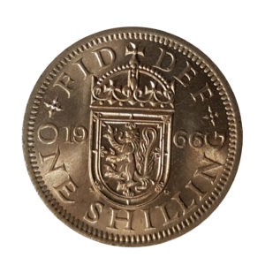 1966 Queen Elizabeth II Scottish Shilling