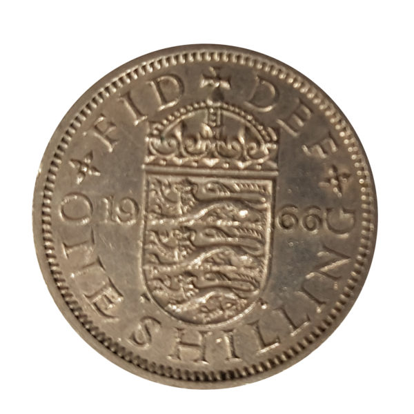 1966 Queen Elizabeth II English Shilling