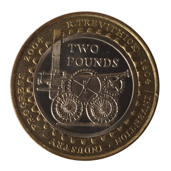 2004 "Steam Locomotive" Two Pounds Coin