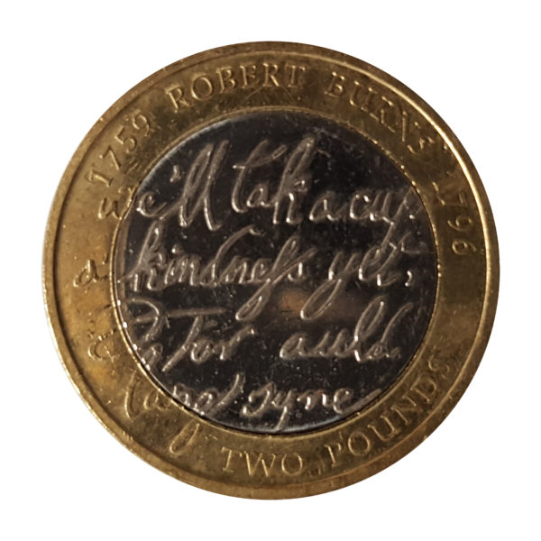 2009 Robert Burns Two Pounds Coin