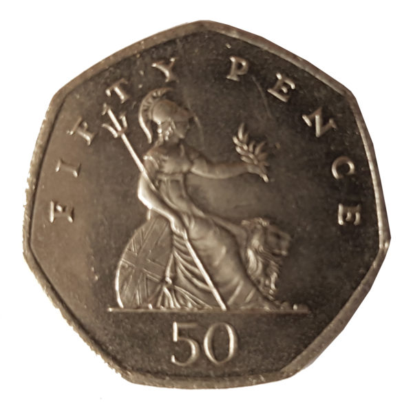 1998 Fifty Pence Coin