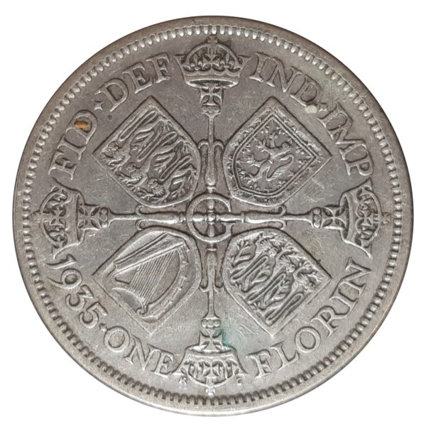 1935 Two Shillings, King George V, Coin