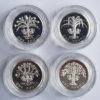 1989 - 1992 United Kingdom Silver Proof £1 Coin Set