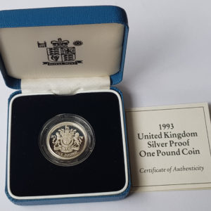 1993 United Kingdom Silver Proof £1 Coin