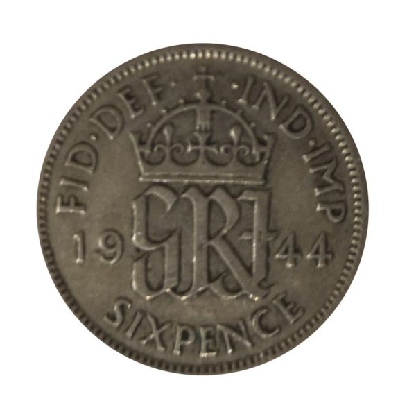 1944 Sixpence - King George VI