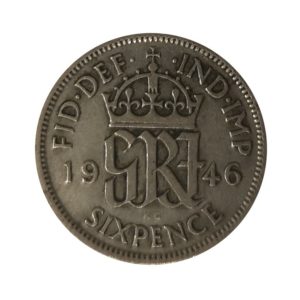 1946 Sixpence - King George VI