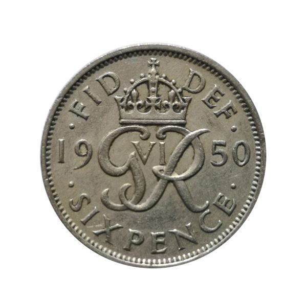1950 Sixpence - King George VI