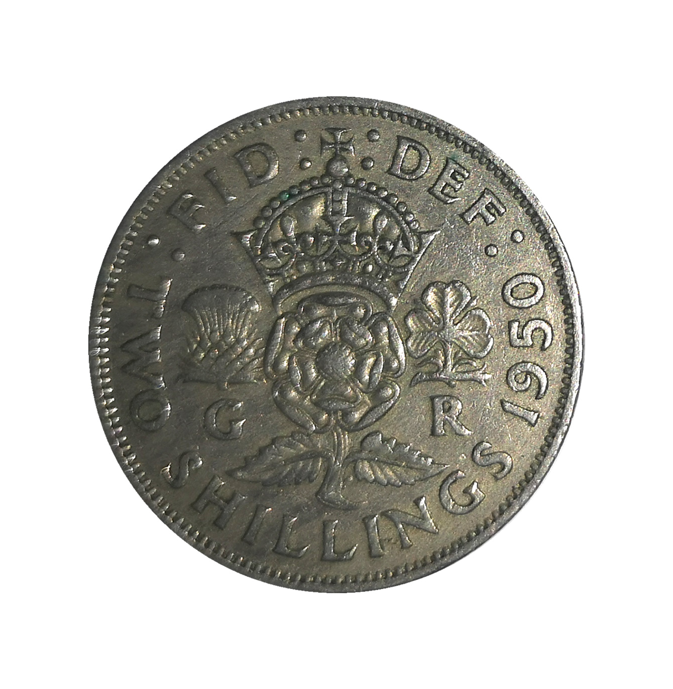 1950 King george VI Two Shillings