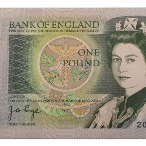 Page One Pound Note