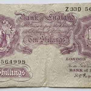 Peppiatt tem `shillings Note - Wartime Issue