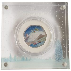 2018 Royal Mint Snowman Silver Proof 50 Pence