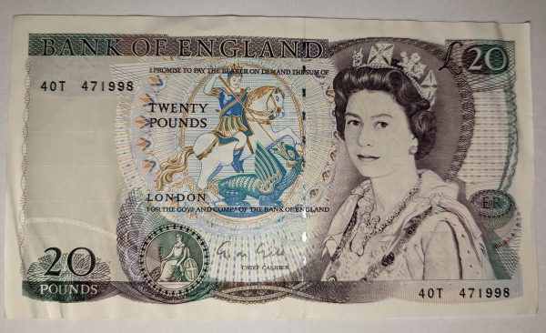United Kingdom Gill Twenty Pounds, £20, Banknote