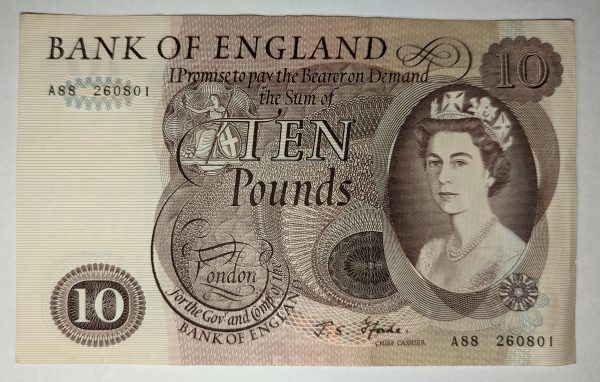 United Kingdom Page Ten Pounds, £10, Banknote